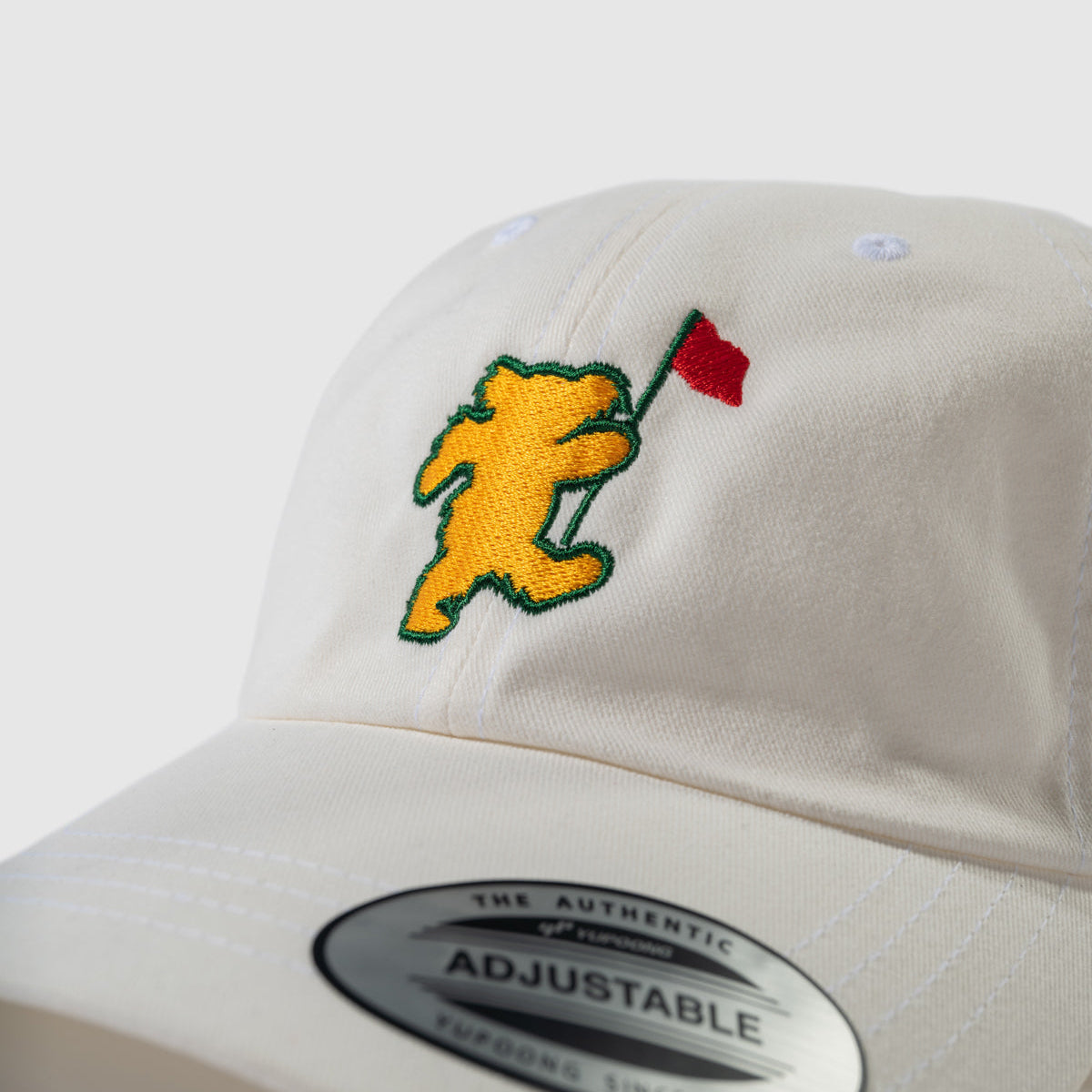 White Georgia Bear Dad Hat