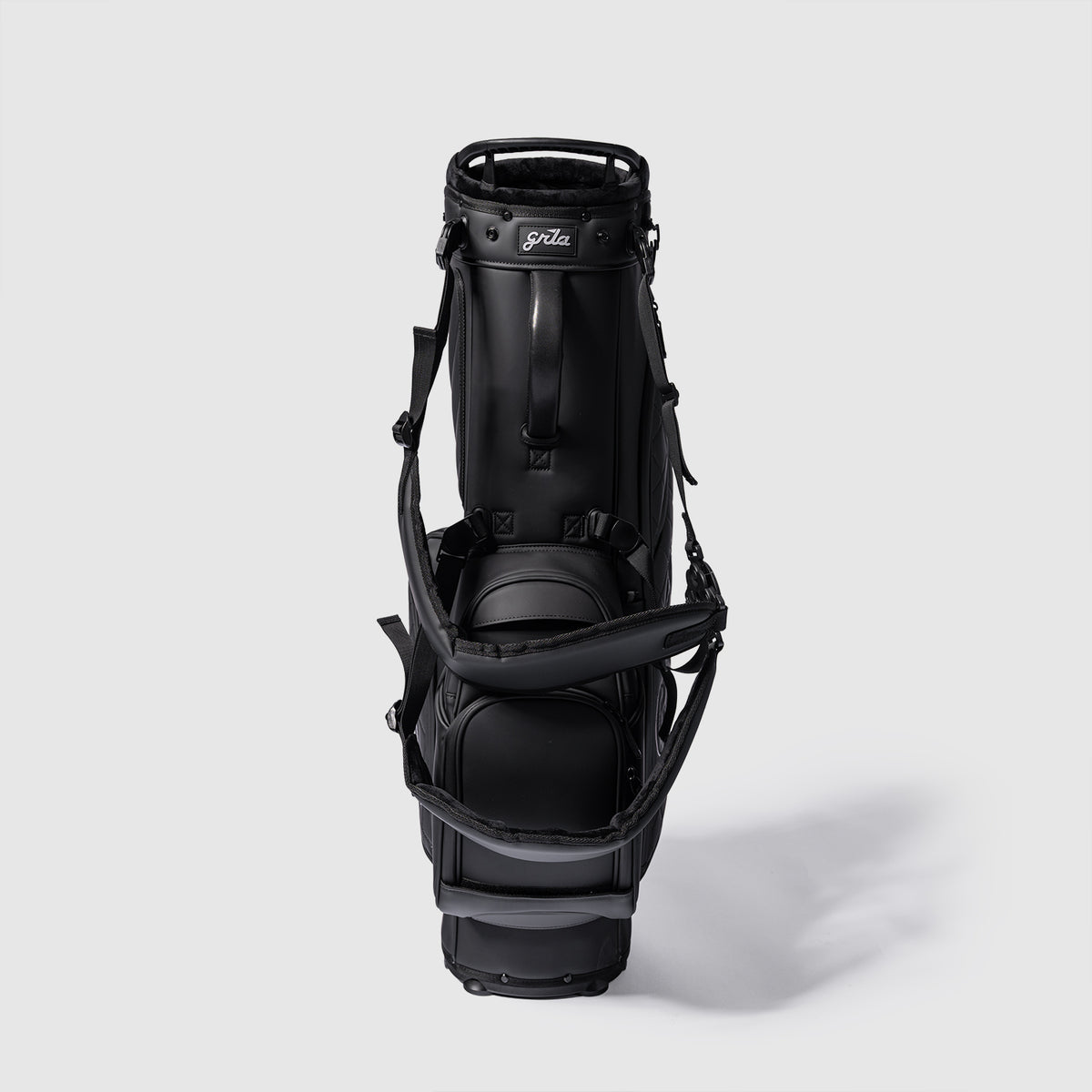 Carbon Stealth Golf Bag shoulder strap front