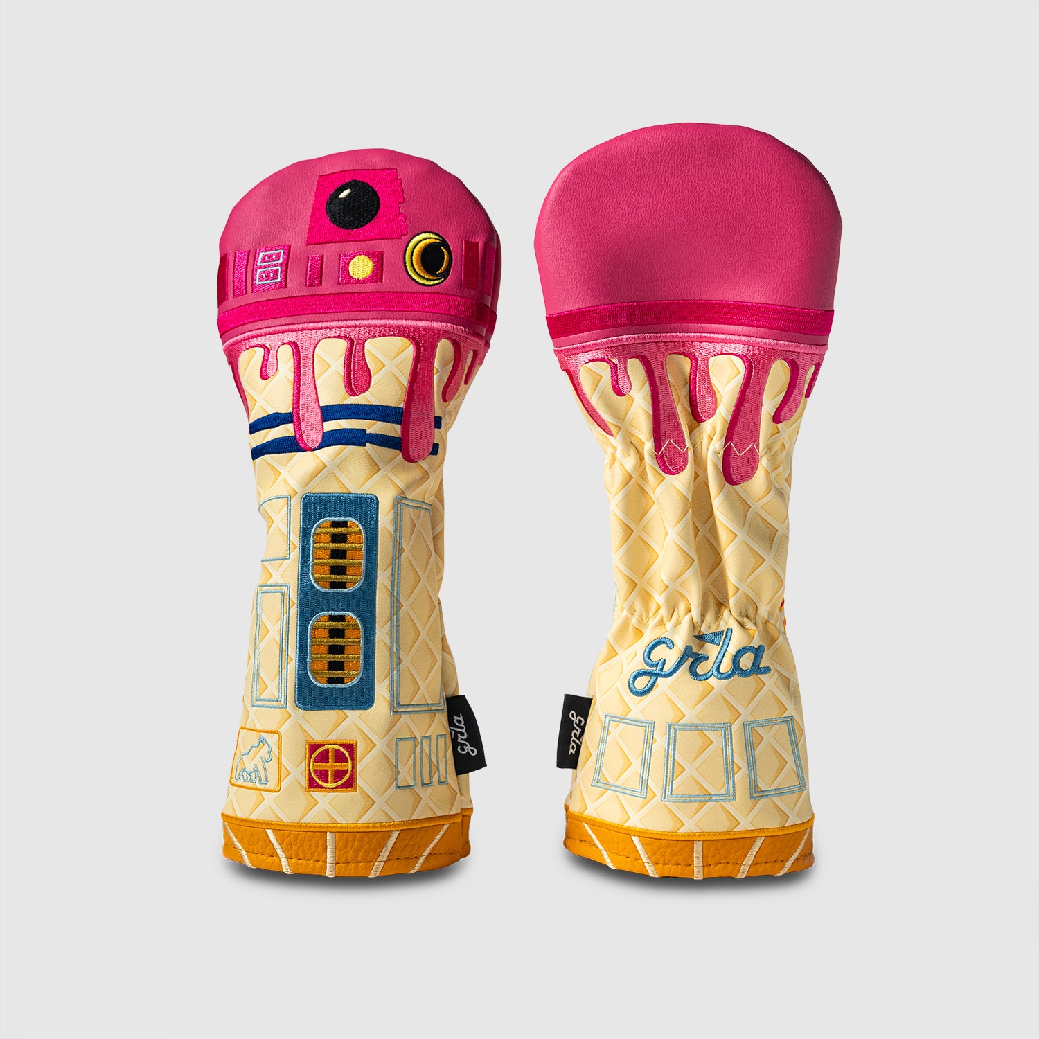 R2Drip2 Pink Waffle 3 Wood Cover