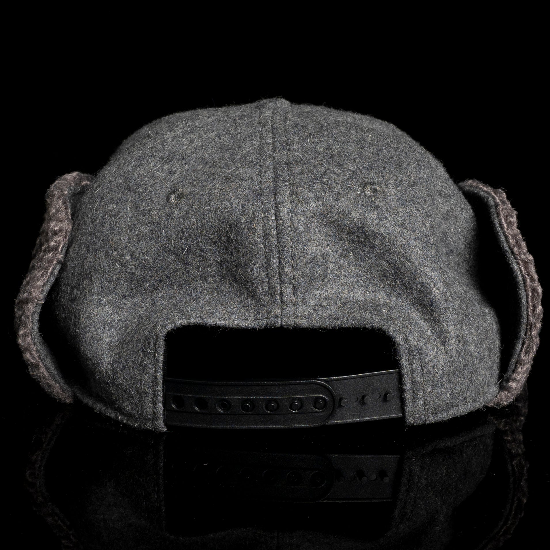 Grey Ear Flap Hat