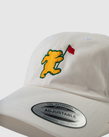 White Georgia Bear Dad Hat
