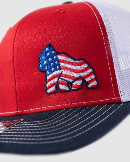 American Flag Gorilla Hat