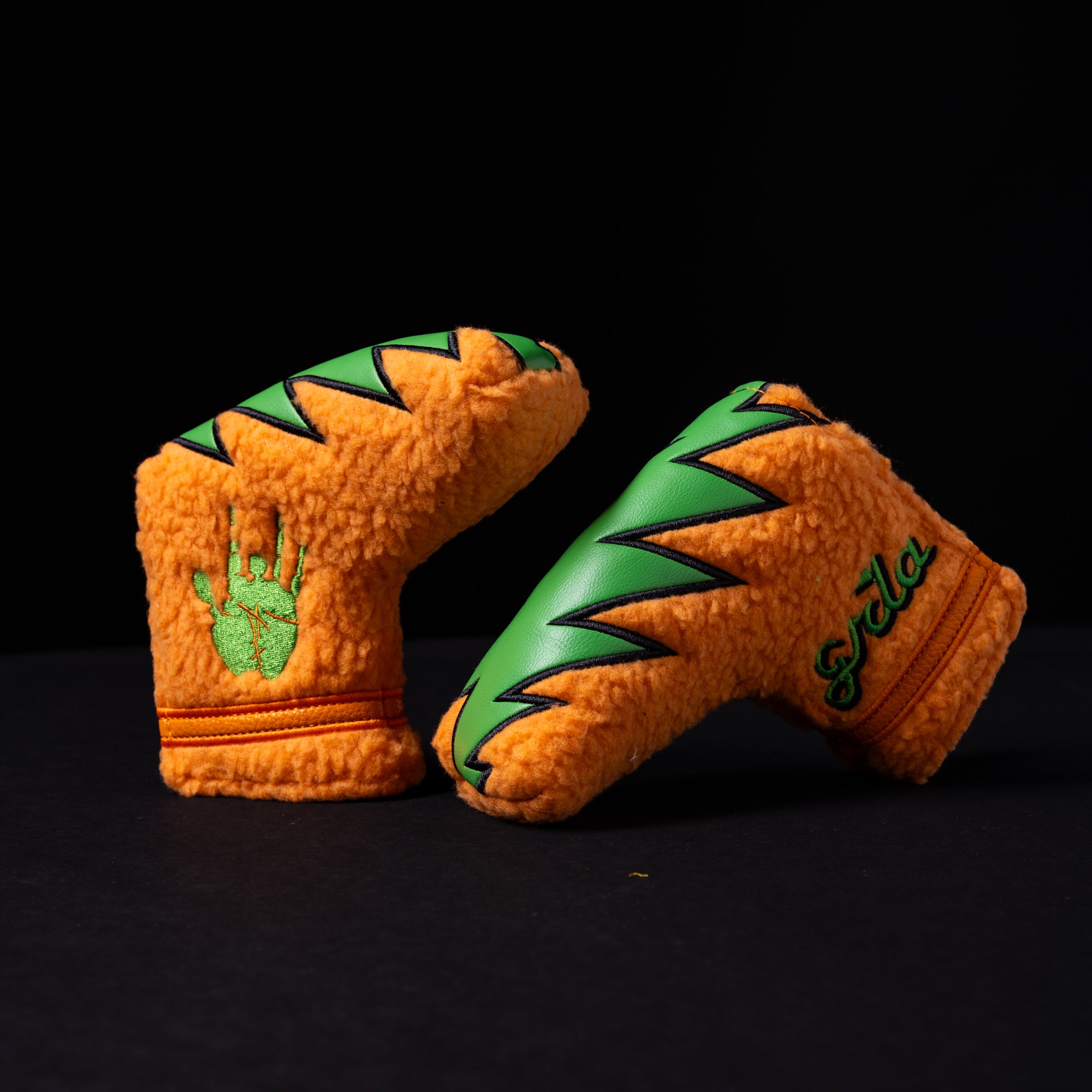 Orange Fuzz Blade Putter Cover