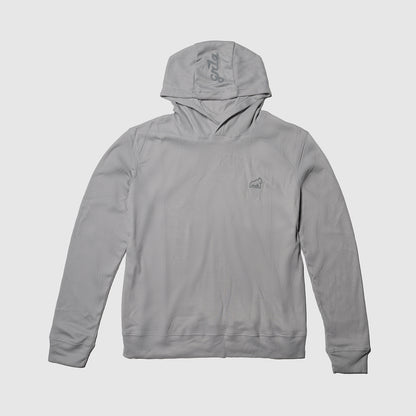 Gray Signature Waffle Knit Hoodie