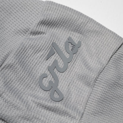 Gray Signature Waffle Knit Hoodie