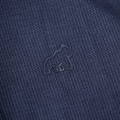 Navy Signature Waffle Knit Hoodie