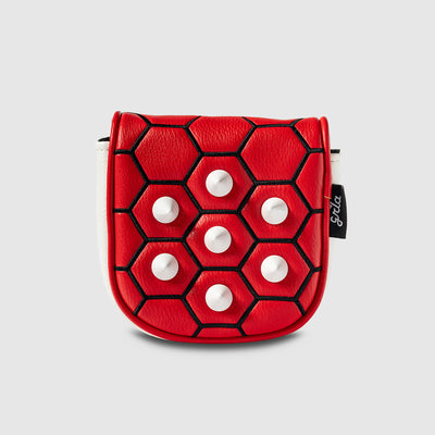 Red Shell Square Center Shaft Putter Cover