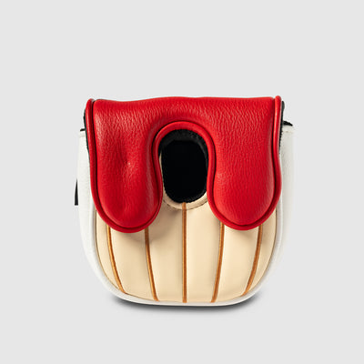 Red Shell Square Center Shaft Putter Cover