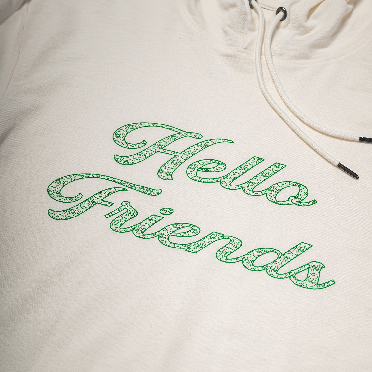 Hello Friends Pattern Hoodie