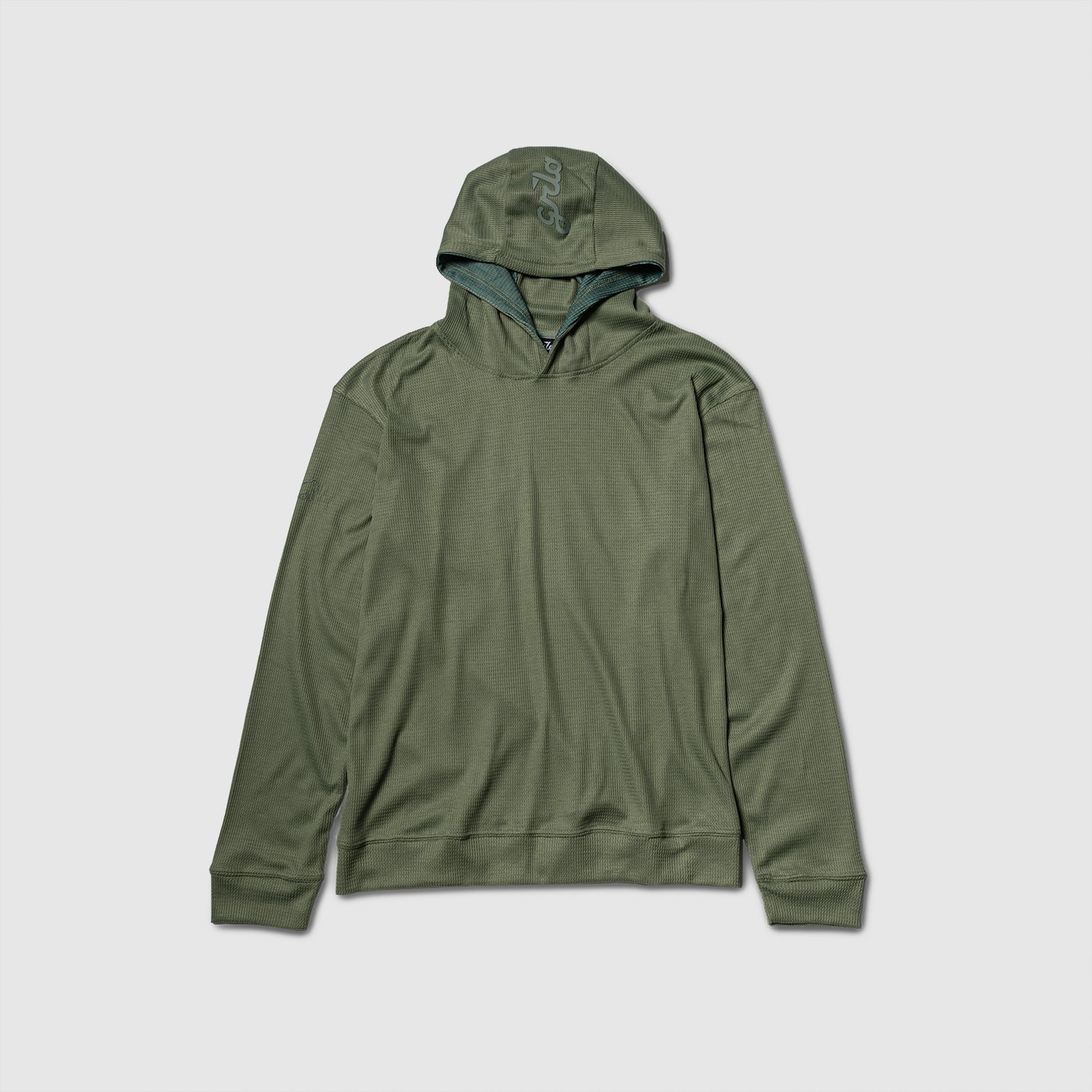 Signature Waffle Hoodie - Olive