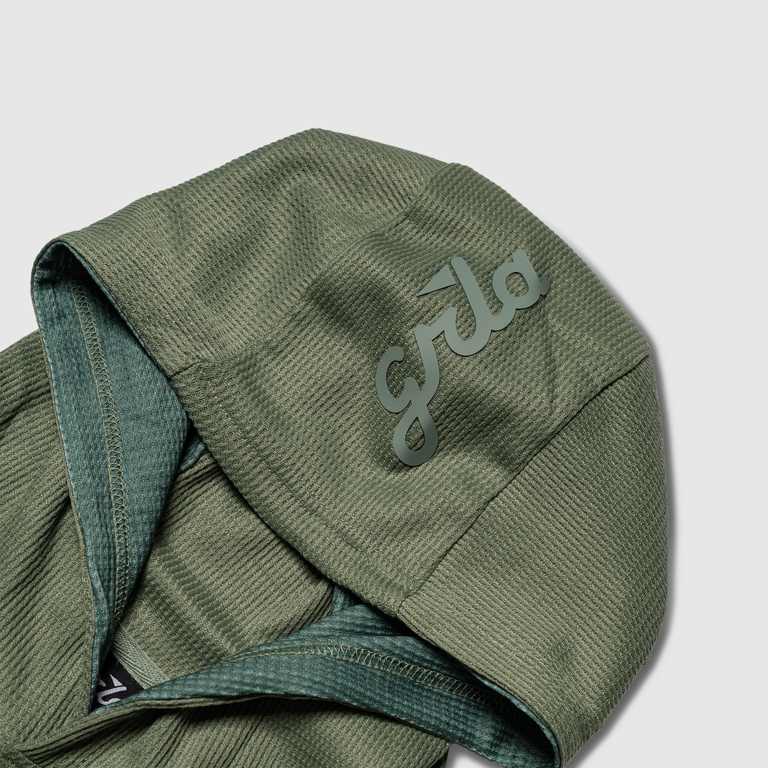 Signature Waffle Hoodie - Olive