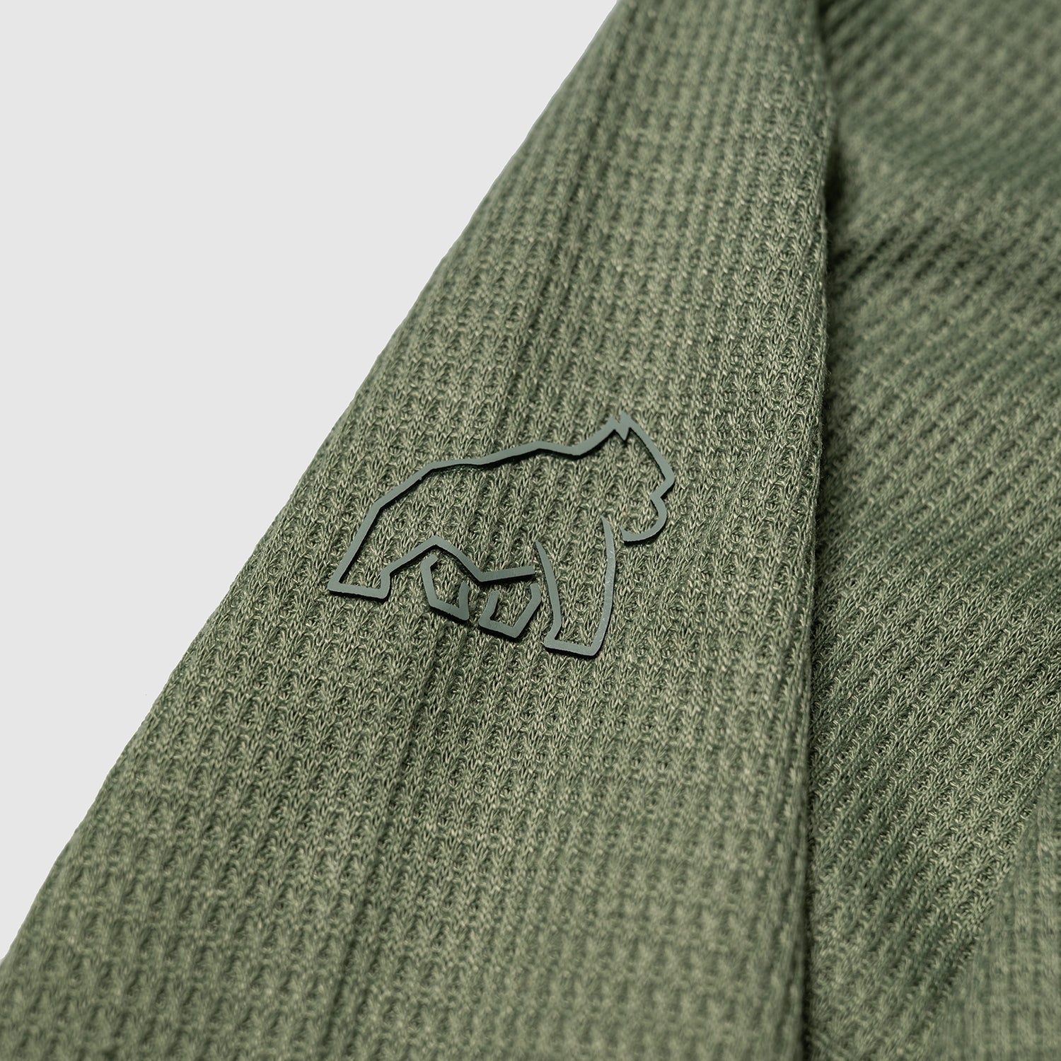 Signature Waffle Hoodie - Olive