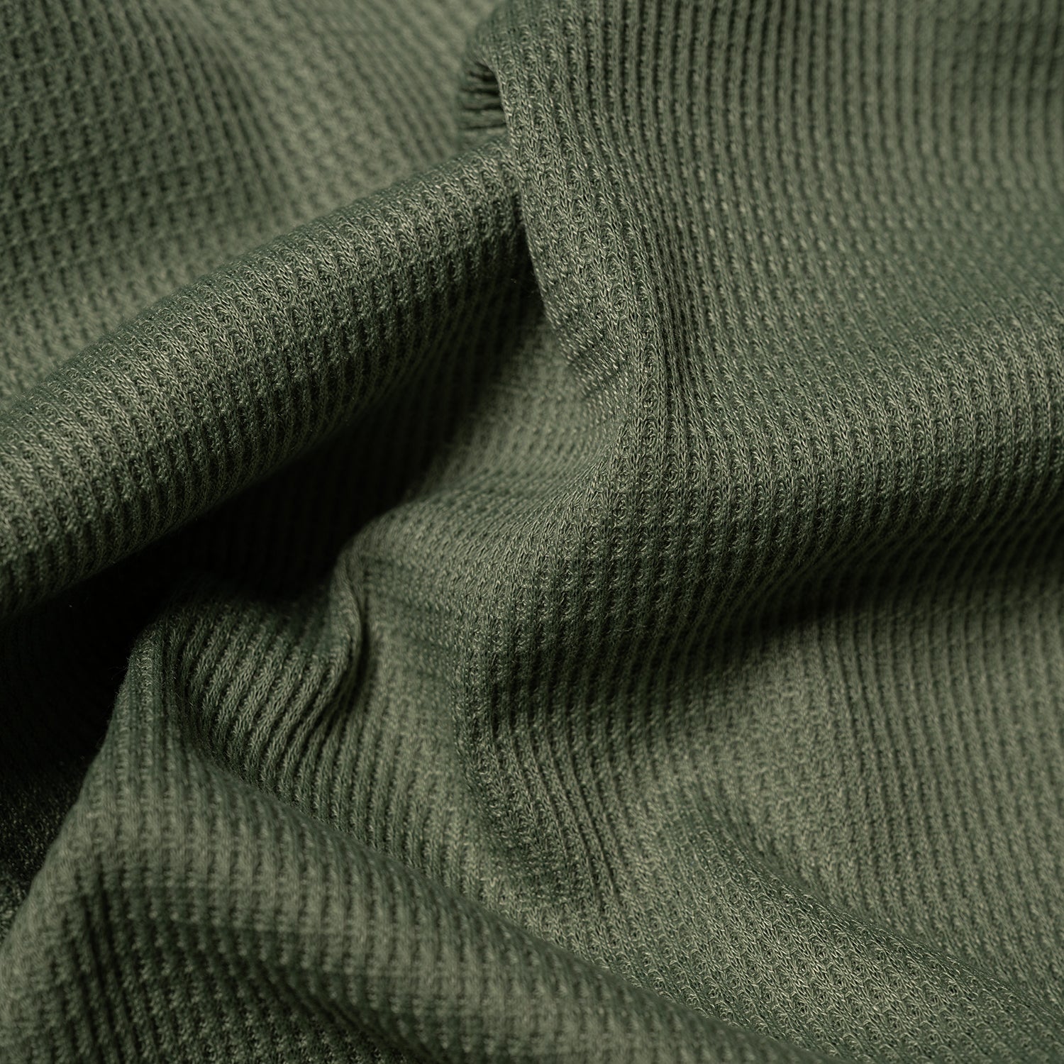 Signature Waffle Hoodie - Olive