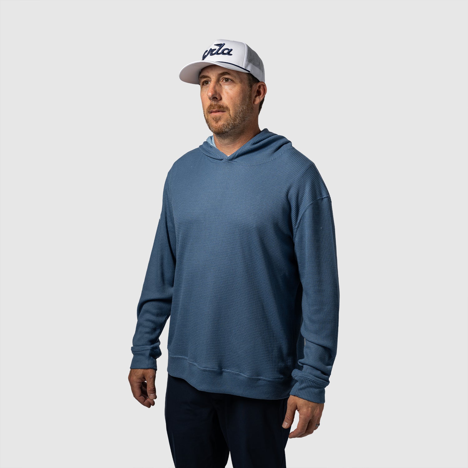 Signature Waffle Hoodie - Ocean