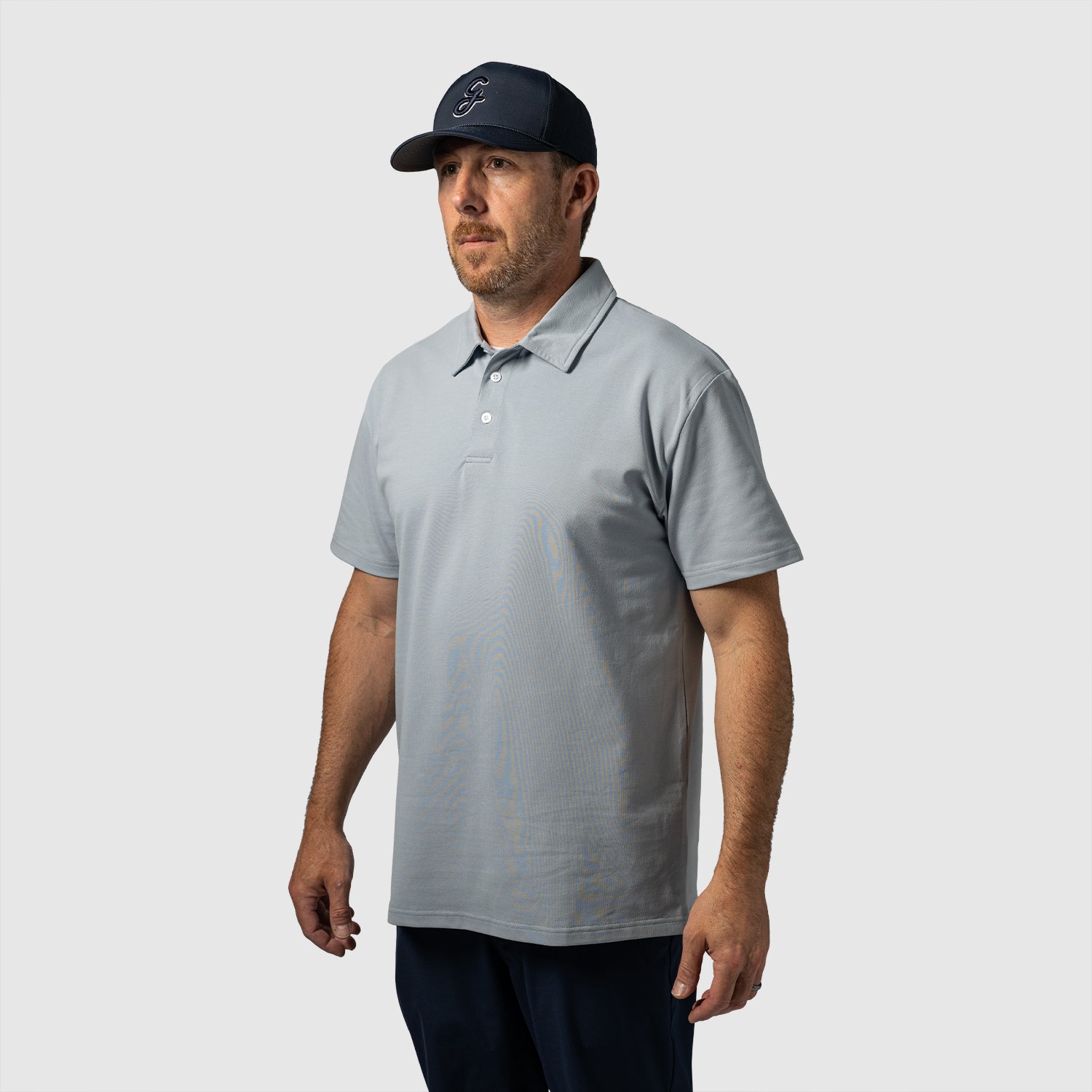 Players Knit Polo - Slate
