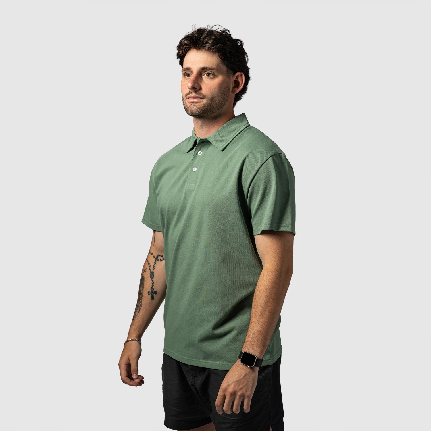 Players Knit Polo- Sage – Guerrilla Golf