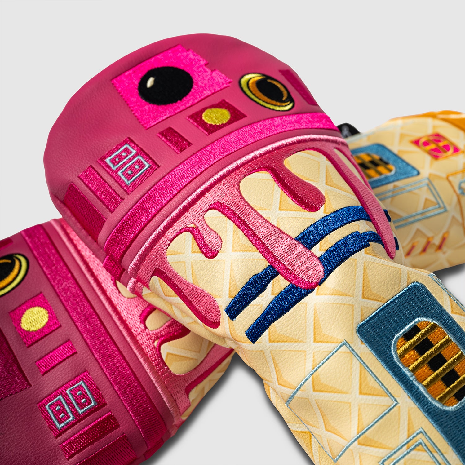 R2Drip2 Pink Waffle 3 Wood Cover