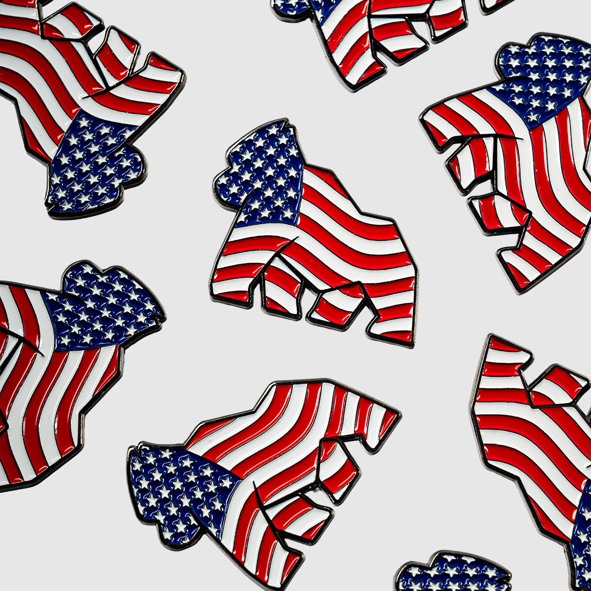 American Flag Gorilla Ball Marker