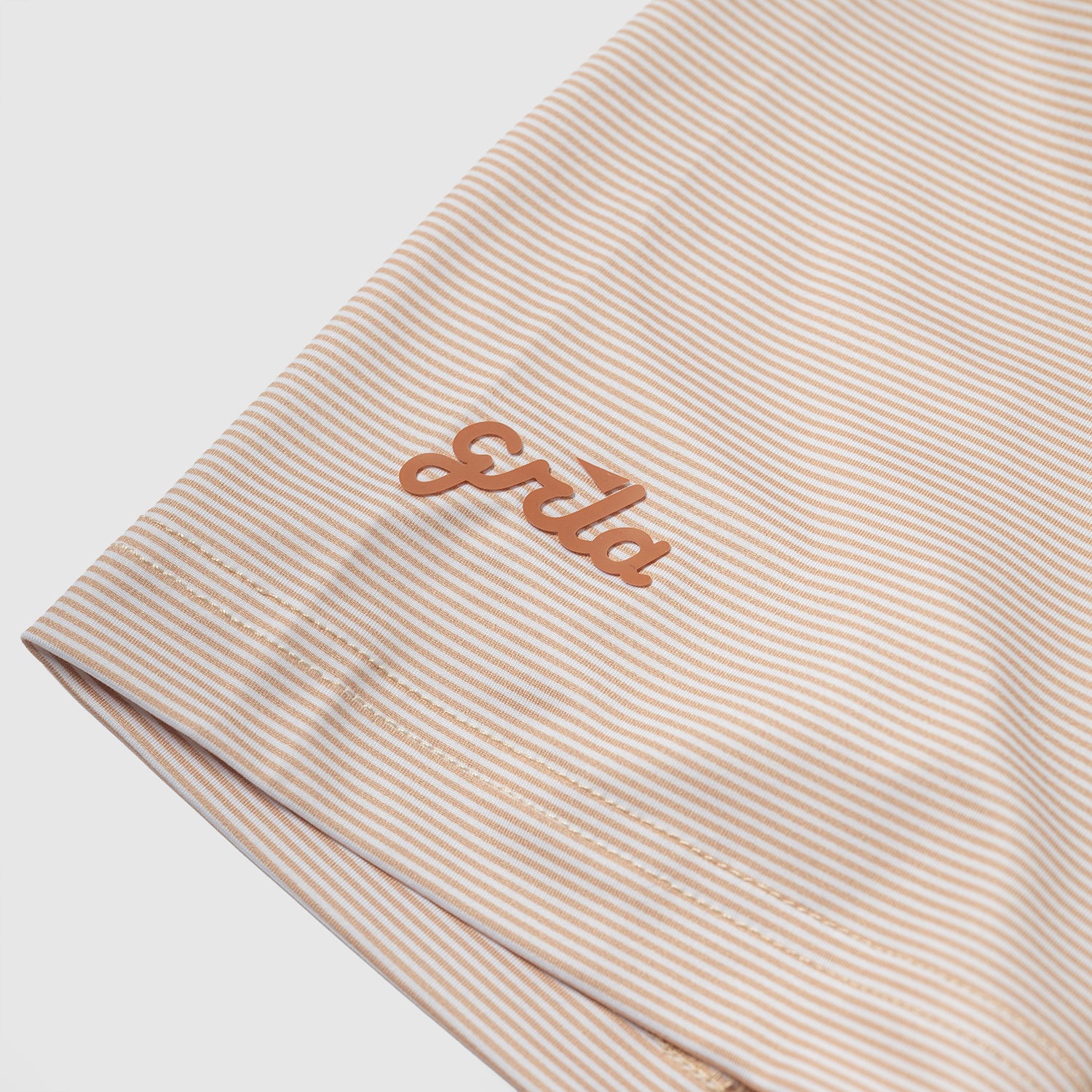 Creamsicle Striped Performance Polo