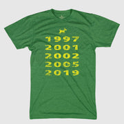 Green Goat Years Champion Ship tshirt for golfer tiger woods
