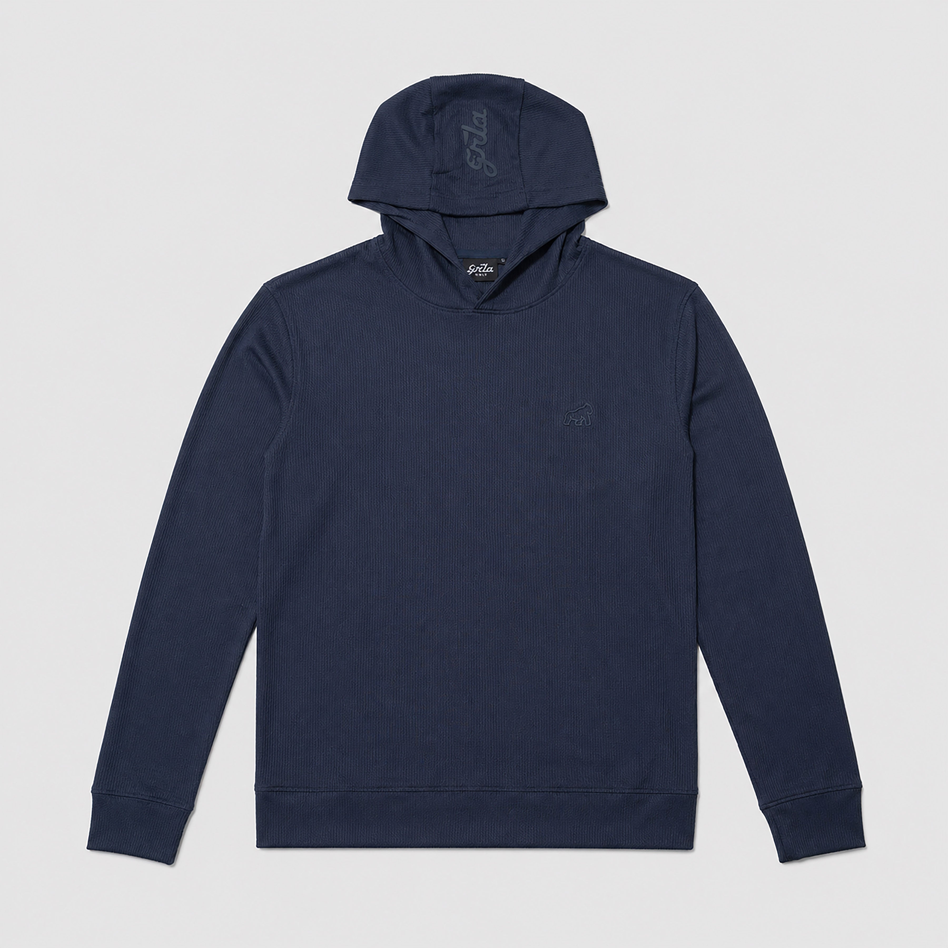 Navy Signature Waffle Knit Hoodie